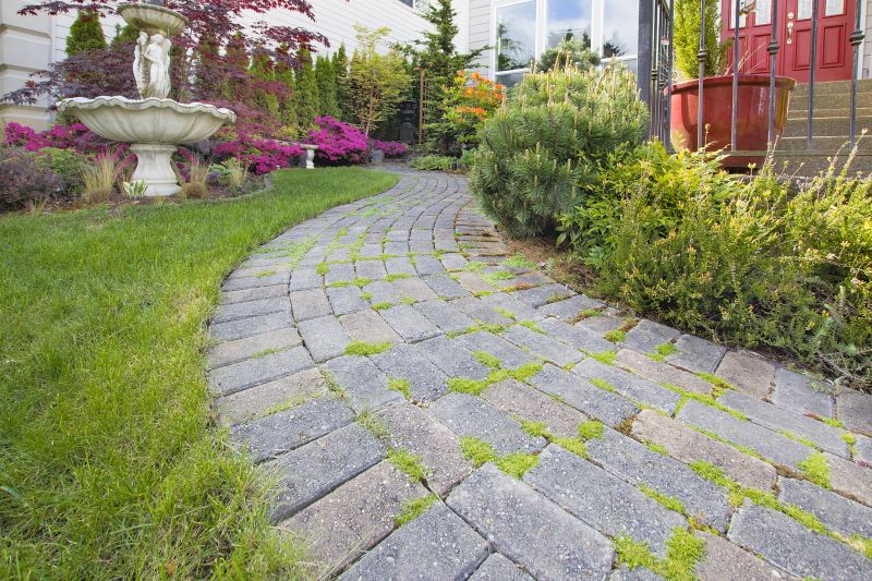 Patterned Paver Walkway