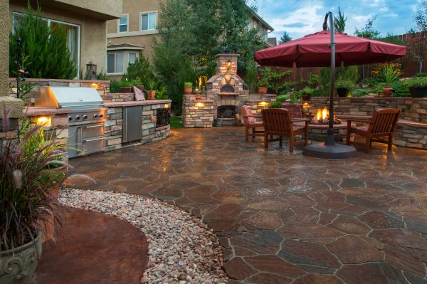 Stone Patio Construction in Augusta