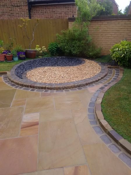 Sandstone Patio Installation in Augusta